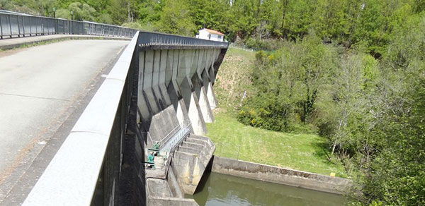 le Barrage de Pierre-Brune entre Mervent et Vouvant